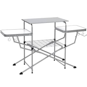 Best Choice Portable Folding Grilling Table w/ Carrying Case for $80