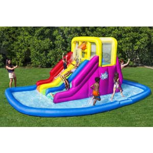 H2O Go 22-Foot Triple Splash Kids Inflatable Water Park for $300 for members H2O Go 22-Foot Triple Splash Kids Inflatable Water Park for $300 for members