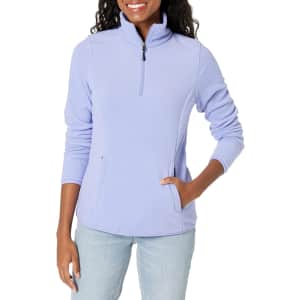 Amazon Essentials Women's Polar Fleece Pullover Jacket for $9