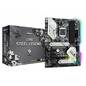 ASRock Intel 8th & 9th Generation CPU (Soket 1151) Z390 Chipset ATX Motherboard Z390 Steel Legend for $530 ASRock Intel 8th & 9th Generation CPU (Soket 1151) Z390 Chipset ATX Motherboard Z390 Steel Legend for $530