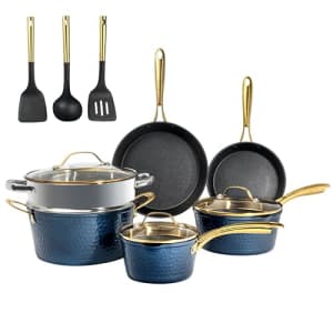 Granitestone 15 Pc Kitchen Pots and Pans Set Non Stick, Pot and Pan Set, Kitchen Cookware Sets, for $150