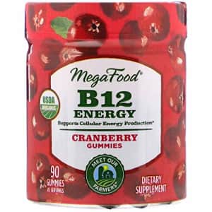 MegaFood, Certified Organic B12 Energy Cranberry Gummies, Soft Chew Vitamin B12 Supplement for for $16 MegaFood, Certified Organic B12 Energy Cranberry Gummies, Soft Chew Vitamin B12 Supplement for for $16