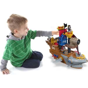 Imaginext Pirate Ship Playset for $46