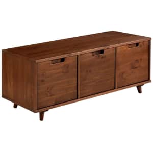 Welwick Designs Modern Boho 48" Wood Storage Bench for $178