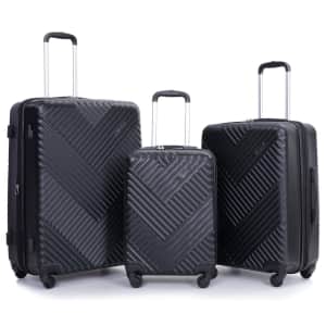 Travelhouse 3-Piece Hardshell Luggage Set for $120