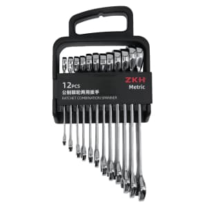 12-Piece Metric Ratcheting Wrench Set for $34