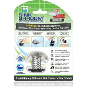 SinkShroom Bathroom Sink Drain Protector for $13