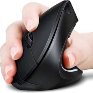 Asoi Doomier 2.4G Wireless Vertical Ergonomic Optical Mouse for $24