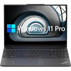 Lenovo ThinkPad E16 Business Laptop, 16" WUXGA Display, AMD Ryzen 5 7530U (Beat i7-1165G7), 40GB for $729 Lenovo ThinkPad E16 Business Laptop, 16" WUXGA Display, AMD Ryzen 5 7530U (Beat i7-1165G7), 40GB for $729
