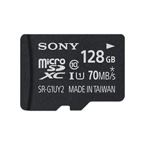 Sony 128GB Class 10 UHS-1 Micro SDXC up to 70MB/s Memory Card (SRG1UY2A/TQ) for $82 Sony 128GB Class 10 UHS-1 Micro SDXC up to 70MB/s Memory Card (SRG1UY2A/TQ) for $82