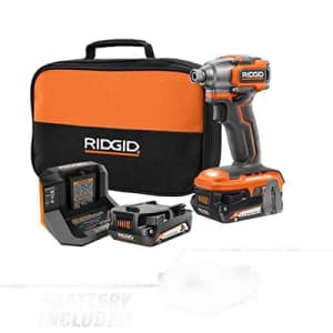 RIDGID 18V SubCompact Brushless Cordless Impact Driver Kit with (1) 2.0 Ah Battery, for $90