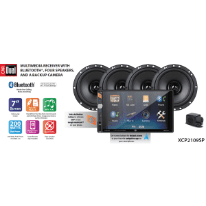 Dual Electronics 6.2" Touchscreen Car Multimedia Receiver w/ 4 Speakers & Backup Camera for $72 Dual Electronics 6.2" Touchscreen Car Multimedia Receiver w/ 4 Speakers & Backup Camera for $72