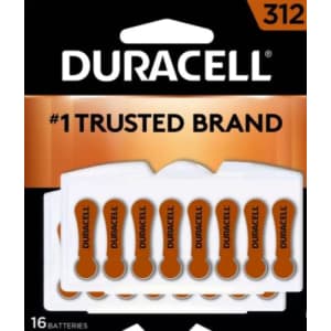 Duracell - Hearing Aid Batteries Size 312 (brown) - long lasting battery with EasyTab for ease of for $18