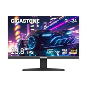Gigastone 24 inch IPS LED Back Light Gaming Monitor 165Hz FHD 1920 x 1080, 178 Wide View Frameless for $170