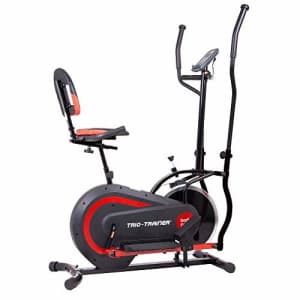 Body Power 3-in-1 Exercise Machine, Trio Trainer, Elliptical and Upright/Recumbent Bike for $256