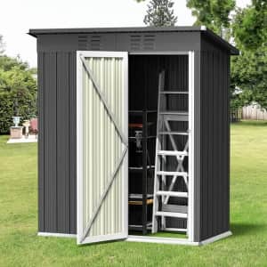 5x3-Foot Outdoor Metal Storage Shed for $100