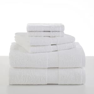 Martex 7129516 Cotton Absorbent Soft Bathroom Bath Hand and Washcloth 6 Piece Set, White for $23