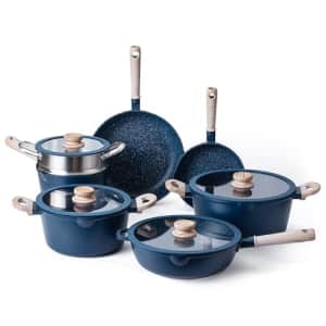 Country Kitchen 11pcs Pots and Pans Set Non Stick Cast Aluminum, Kitchen Cookware Sets, Kitchen for $100