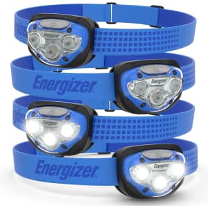 Energizer Pro LED Headlamp 4-Pack w/ 12 batteries for $24