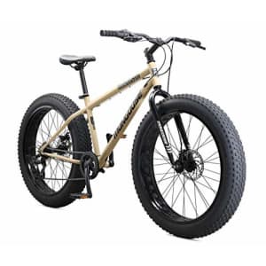 Mongoose Malus Adult Fat Tire Mountain Bike, 26-Inch Wheels, 7-Speed, Twist Shifters, Steel Frame, for $417