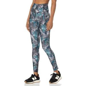 Spalding Women's Activewear Pace Legging with 2 Pockets, Serpentine, Medium for $37