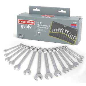 Craftsman Evolve 14-Piece Combination Wrench Set for $10 Craftsman Evolve 14-Piece Combination Wrench Set for $10