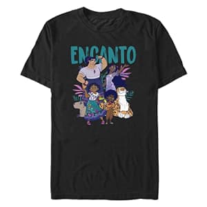 Disney Big & Tall Encanto Together Men's Tops Short Sleeve Tee Shirt, Black, XX-Large for $6