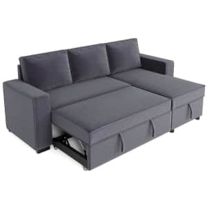 Magic Home 92" Reversible Pull-Out Sleeper Sectional Sofa Bed w/ Storage for $1,330 Magic Home 92" Reversible Pull-Out Sleeper Sectional Sofa Bed w/ Storage for $1,330