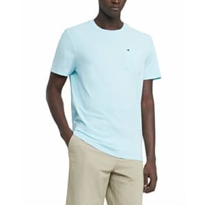 Tommy Hilfiger Men's Regular T Shirt with Pocket, Skyline Blue, SM for $18 Tommy Hilfiger Men's Regular T Shirt with Pocket, Skyline Blue, SM for $18