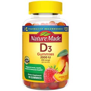 Nature Made Vitamin D3 2000 IU (50 mcg) Gummies, 90 Count for Bone Health (Packaging May Vary) for $15