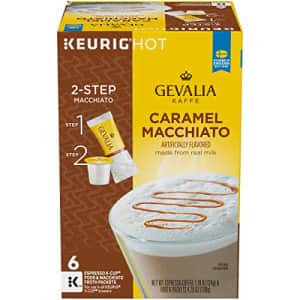 Gevalia Caramel Macchiato Espresso K-Cup Coffee Pods and Froth Packets (36 Pods and Froth Packets, for $66