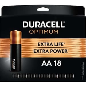 Duracell Optimum AA Batteries 18-Pack for $11 Duracell Optimum AA Batteries 18-Pack for $11