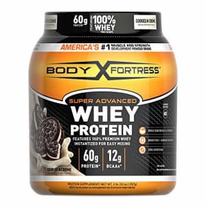 Body Fortress Super Advanced Whey Protein Powder, Cookies N' Creme, 2 Lb for $29