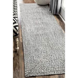 nuLOOM Lefebvre Braided Indoor/Outdoor Runner Rug, 2' 6" x 6', Light Grey for $75 nuLOOM Lefebvre Braided Indoor/Outdoor Runner Rug, 2' 6" x 6', Light Grey for $75