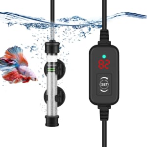Petbank Aquarium Heater 100W with Thermometer for $10