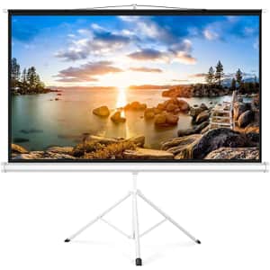 Perlesmith 100" Portable Projector Screen with Stand for $119