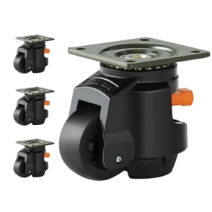 Vevor 2.5" Heavy Duty Leveling Casters 4-Pack for $21