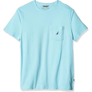 Nautica Men's Crew Neck Pocket T-Shirt for $13