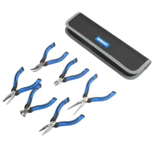 Kobalt Mini Pliers 6-Piece Set w/ Case for $15