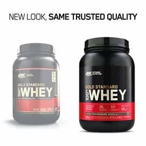 Optimum Nutrition Gold Standard 100% Whey Protein Powder, Double Rich Chocolate 2 Pound (Packaging for $28