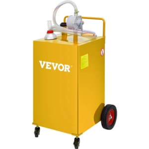 Vevor 30-Gallon Wheeled Gas Caddy w/ Transfer Pump for $163