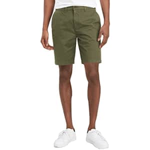 Tommy Hilfiger Men's Chino Shorts, Beetle, 30 for $28