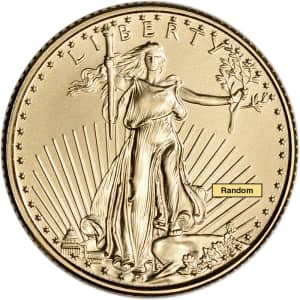 2021 1/10-oz. Gold American Eagle $5 Coin for $211