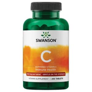 Swanson Buffered Vitamin C 500 Milligrams 250 Tabs for $15