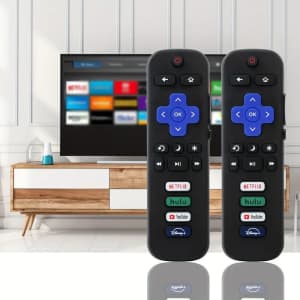 Replacement Remote Control 2-Pack for Roku TVs for $6