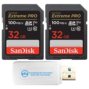 SanDisk 32GB (Two Pack) Extreme Pro Memory Card works with Nikon D3400, D3300, D750, D5500, D5300, for $28 SanDisk 32GB (Two Pack) Extreme Pro Memory Card works with Nikon D3400, D3300, D750, D5500, D5300, for $28