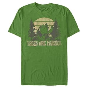 Marvel Men's Universe Groot and Friends T-Shirt, Kelly Green, XX-Large for $18