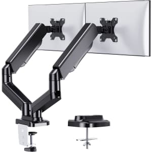 Irongear Adjustable Dual Monitor Arms for $66