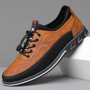 Men's Oxfords Embroidery Dress Shoes for $19