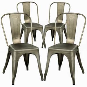 FDW Dining Chairs Set of 4 Metal Chairs Patio Chair Dining Room Kitchen Chair 18 Inches Seat Height for $110 FDW Dining Chairs Set of 4 Metal Chairs Patio Chair Dining Room Kitchen Chair 18 Inches Seat Height for $110